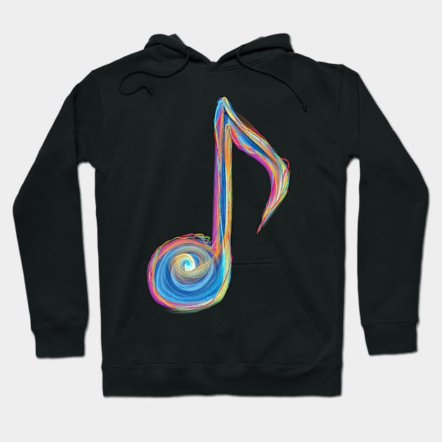 Musical Note Hoodie by leoceoldo